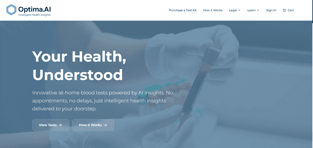 Optima.AI — AI-Powered Health Diagnostics Platform